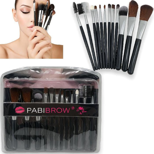 Set de brochas x12 und rostro y ojos