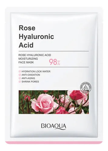 Mascarilla o Velo Facial Ácido Hialurónico Y Rosas Bioaqua
