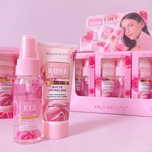 Kaliya Beauty – Set de fijador facial y primer