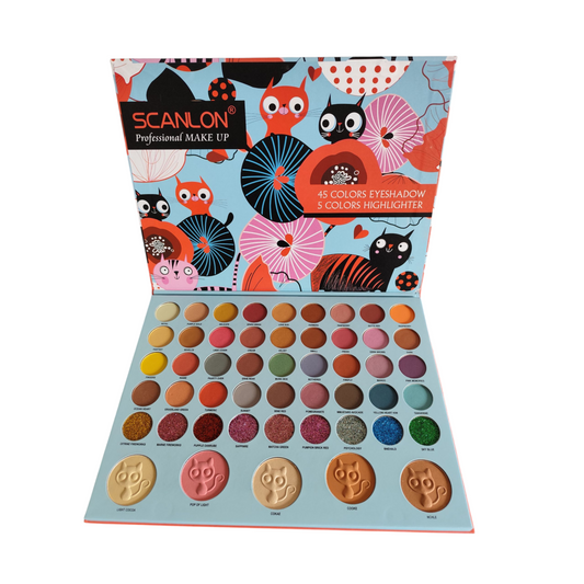 Paleta de sombras 50 tonos