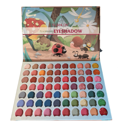 Paleta de sombras 70 tonos